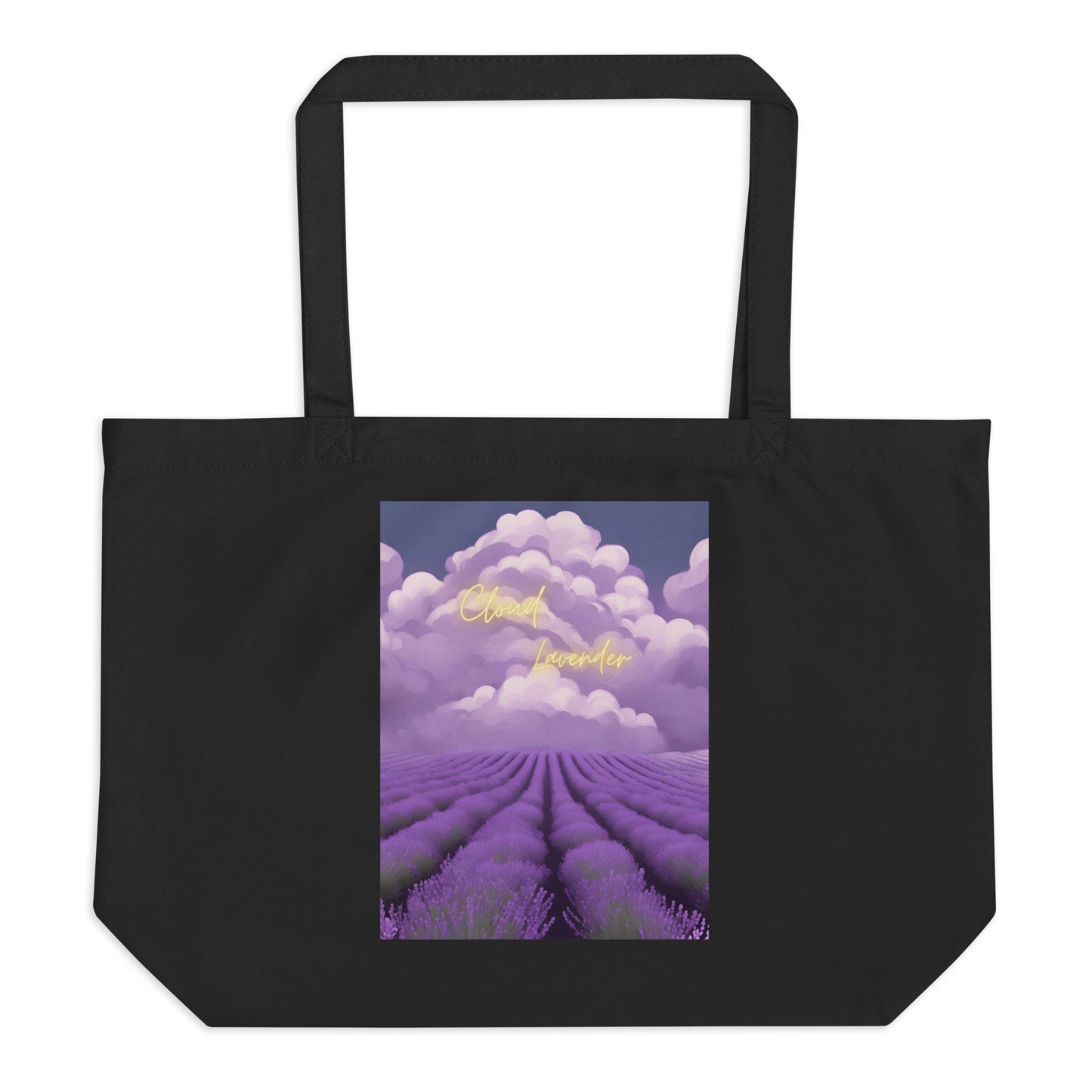 Cloud Lavender Large Organic Tote Bag