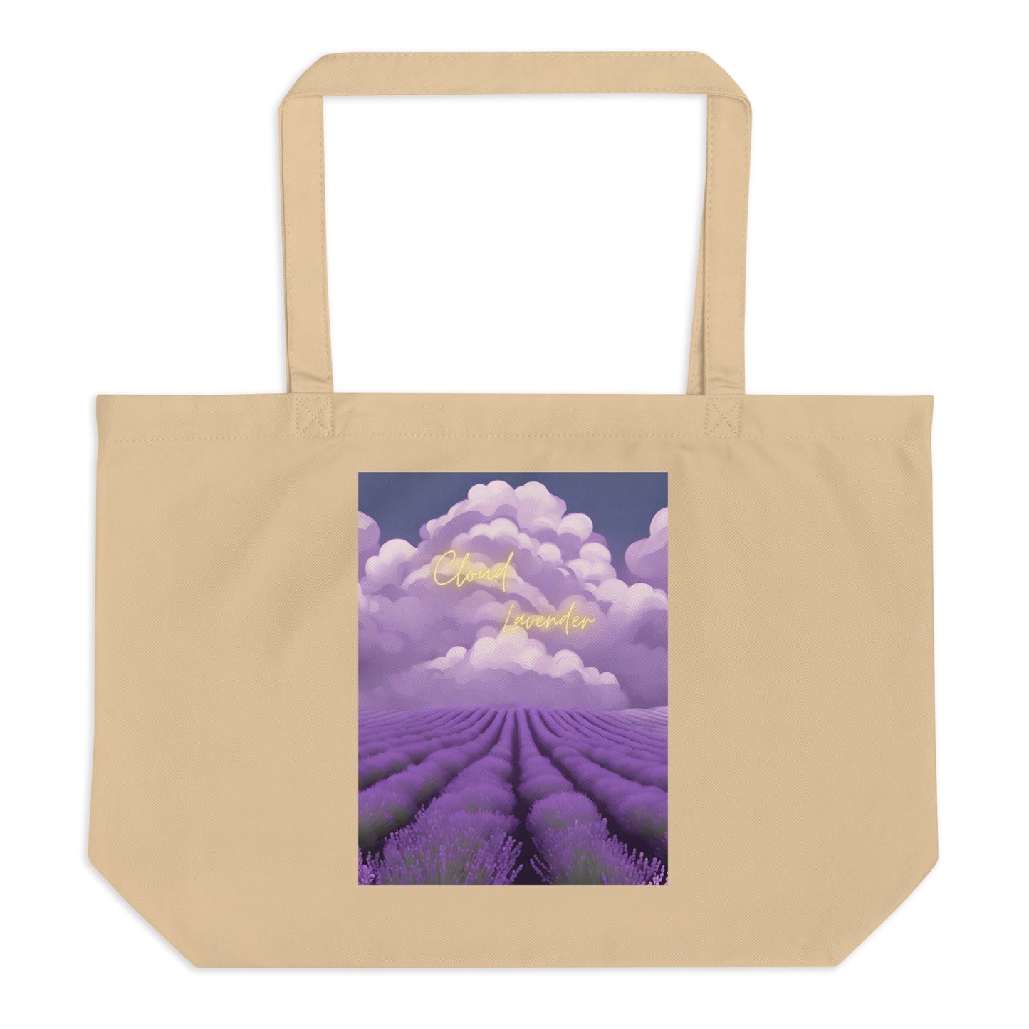 Cloud Lavender Large Organic Tote Bag